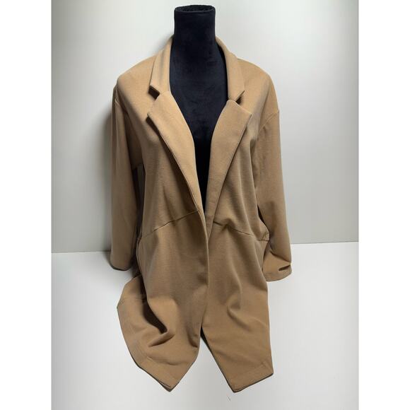 Cardigan Open Front Beige/Tan Minimalist Sz Large Women’s Jade Melody Tam - Picture 1 of 7